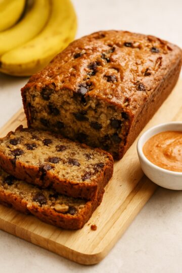 Gluten-Free Banana Bread with Walnuts & Dark Chocolate Chips