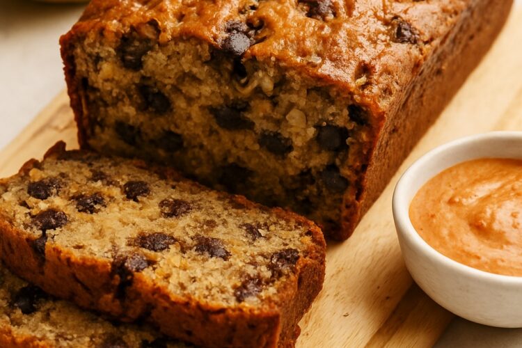 Gluten-Free Banana Bread with Walnuts & Dark Chocolate Chips