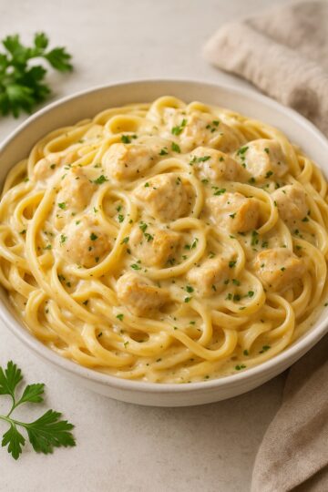 One-Pot Creamy Chicken Alfredo Pasta Recipe