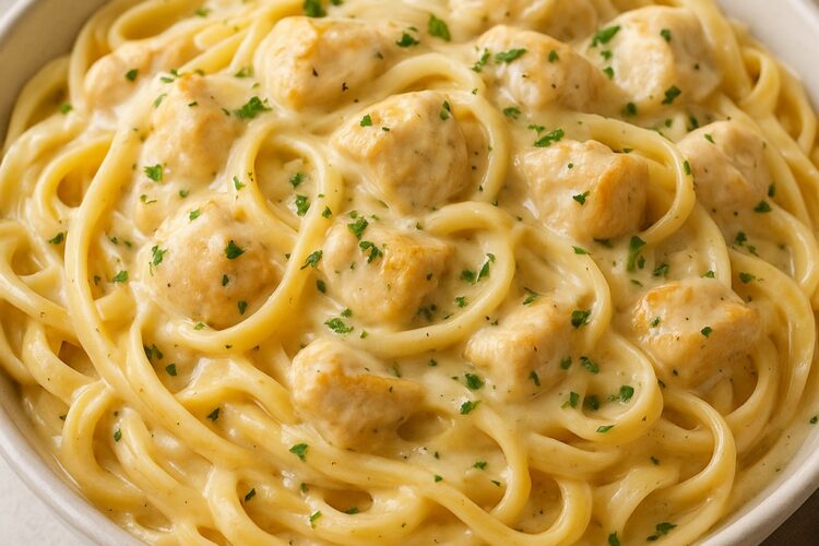 One-Pot Creamy Chicken Alfredo Pasta Recipe