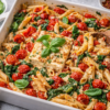 Viral Baked Feta Pasta with Cherry Tomatoes & Spinach
