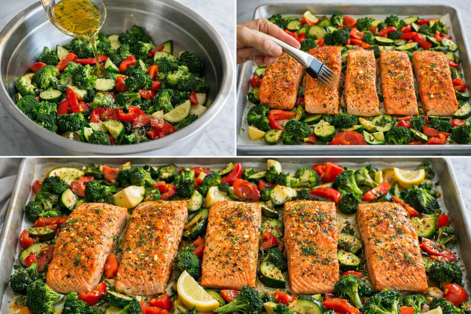 How to Make Sheet Pan Salmon Step by Step